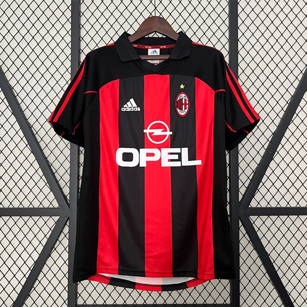 Tailandia Camiseta AC Milan Replica Primera Ropa Retro 2001 2002